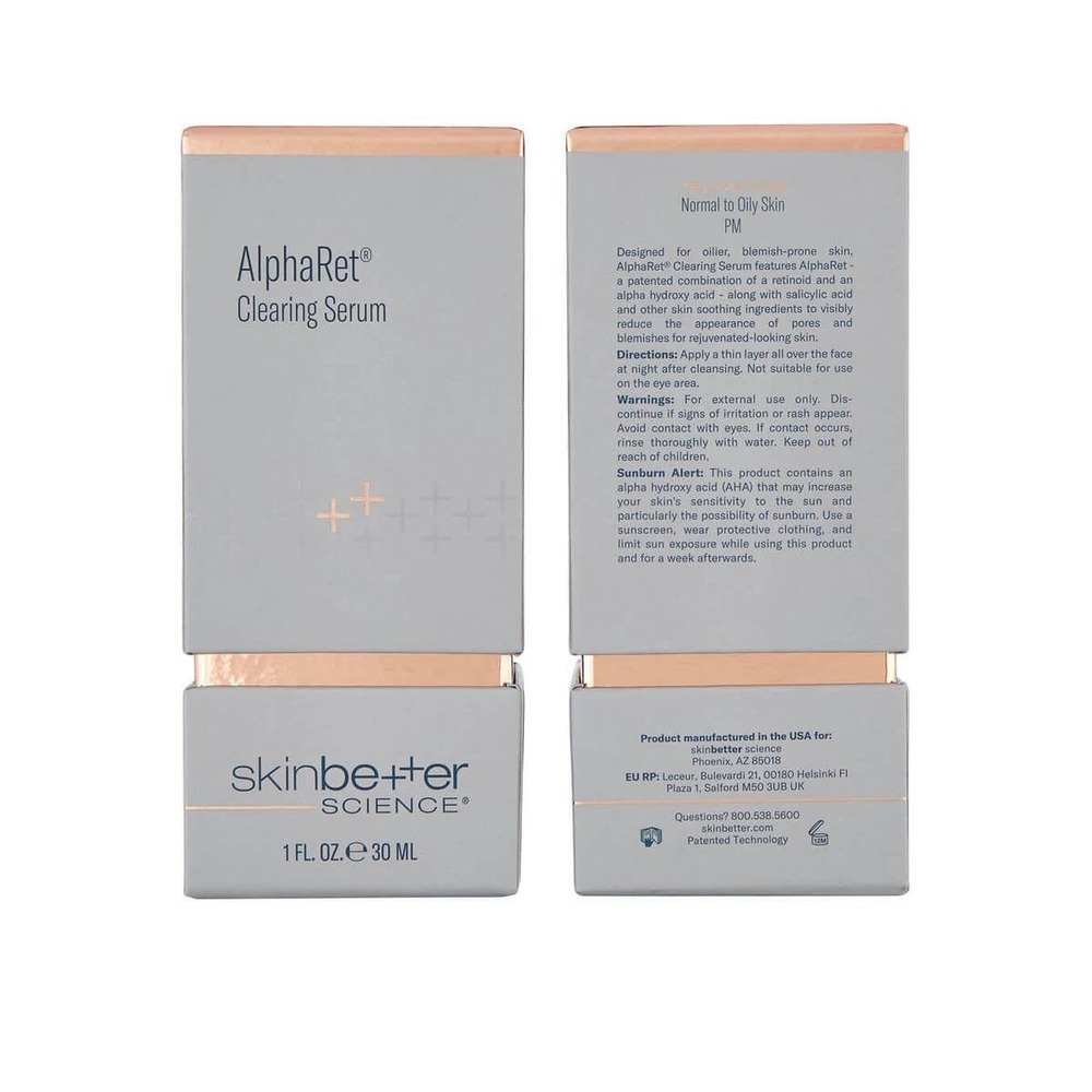 NEW Skinbetter Science AlphaRet Clearing Serum Retinoid Acne Pore Treatment 1oz.